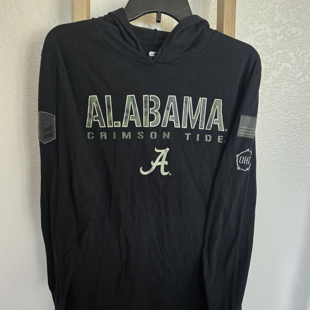 Alabama Crimson Tide Black T-Shirt Hoodie
